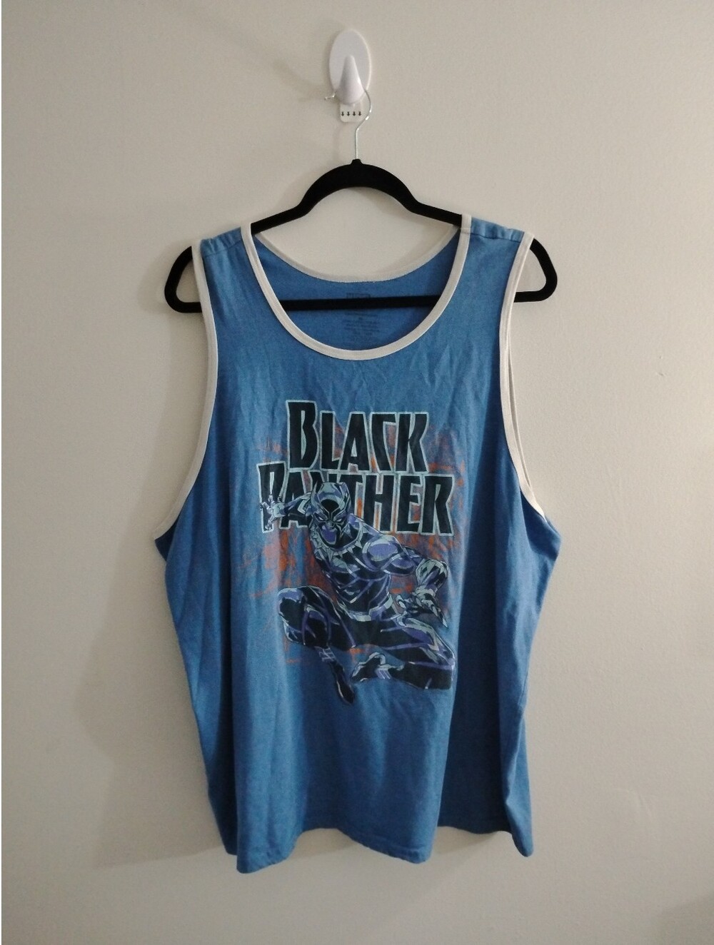 Marvel Black Panther Graphic Tank Top Blue Men's XL Sleeveless Shirt